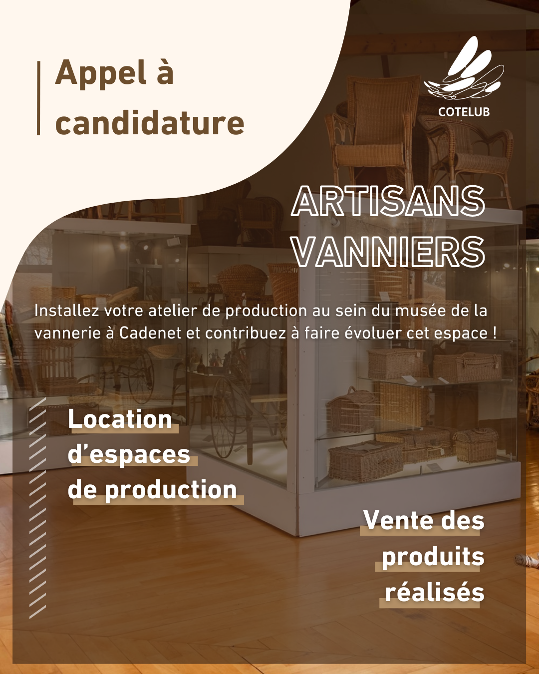 Affiche Ouverture Musée de la Vannerie Plan de travail 1