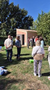 travaux cours de la crèche de Villelaure